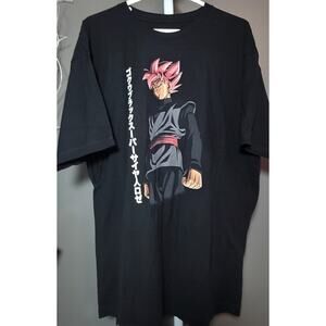 Dragon Ball Z TShirt Super Saiyan Rose with Vertical Kanji Men Sz 2XL Unisex New